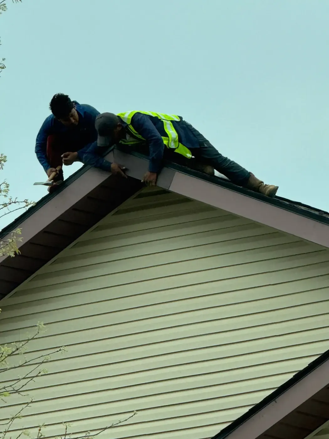 Tarping and dry-in on a Charlestown commercial roof